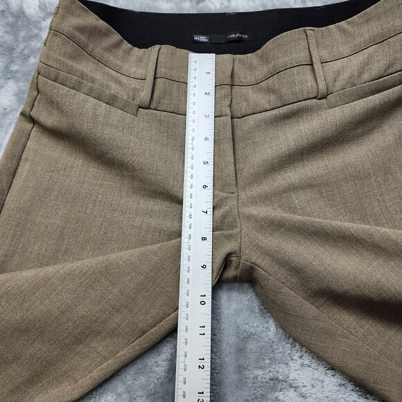 Maurices Pants Womens 5/6 Tan Mid Rise Slim Flare Trouser Leg Stretch Office - Picture 8 of 11